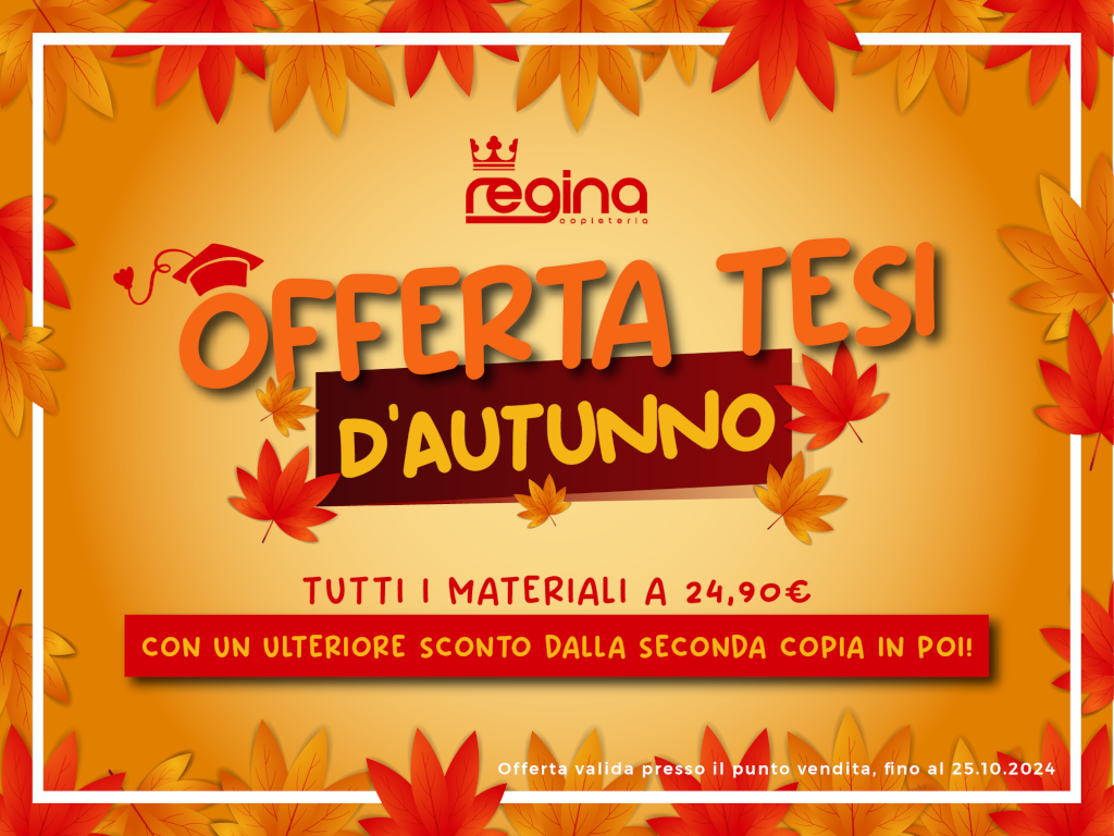 Offerta tesi laurea ottobre 2024